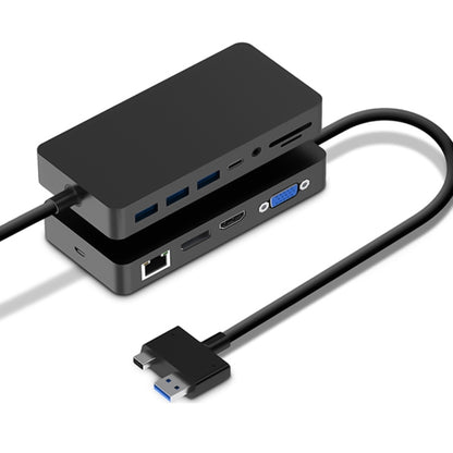 Rocketek SH702 11 in 1 USB 3.0 HUB Adapter with RJ45 for Surface Laptop 1 / 2 - USB 3.0 HUB by ROCKETEK | Online Shopping South Africa | PMC Jewellery | Buy Now Pay Later Mobicred