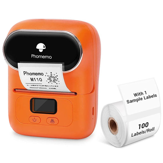 Phomemo M110 Home Handheld Mini Bluetooth Thermal Printer (Orange) - Printer by PMC Jewellery | Online Shopping South Africa | PMC Jewellery | Buy Now Pay Later Mobicred