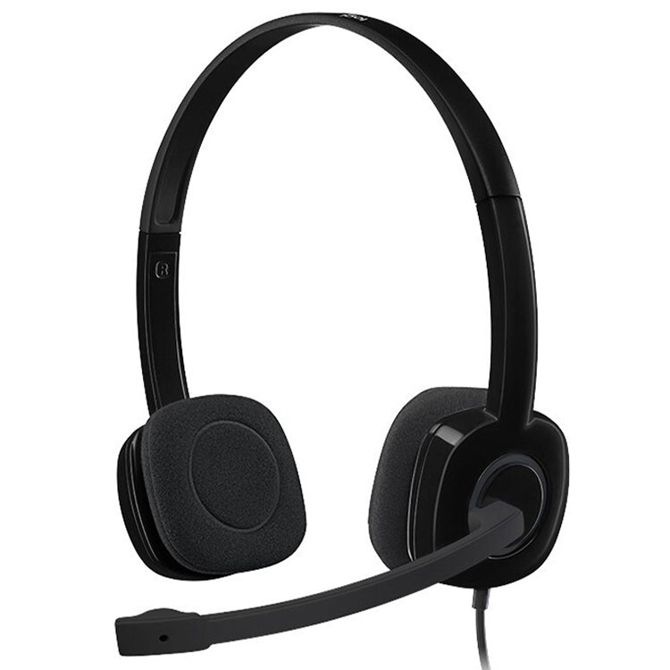 Logitech H151 Wired Headphone Single 3.5mm Earphone Gaming Headset Stereo with MIC - Microphone by Logitech | Online Shopping South Africa | PMC Jewellery | Buy Now Pay Later Mobicred