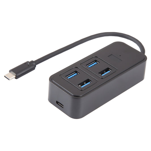 BYL-1901T 5 in 1 USB-C / Type-C to USB3.0x4+USB-C / Type-C HUB Adapter - USB HUB by PMC Jewellery | Online Shopping South Africa | PMC Jewellery | Buy Now Pay Later Mobicred