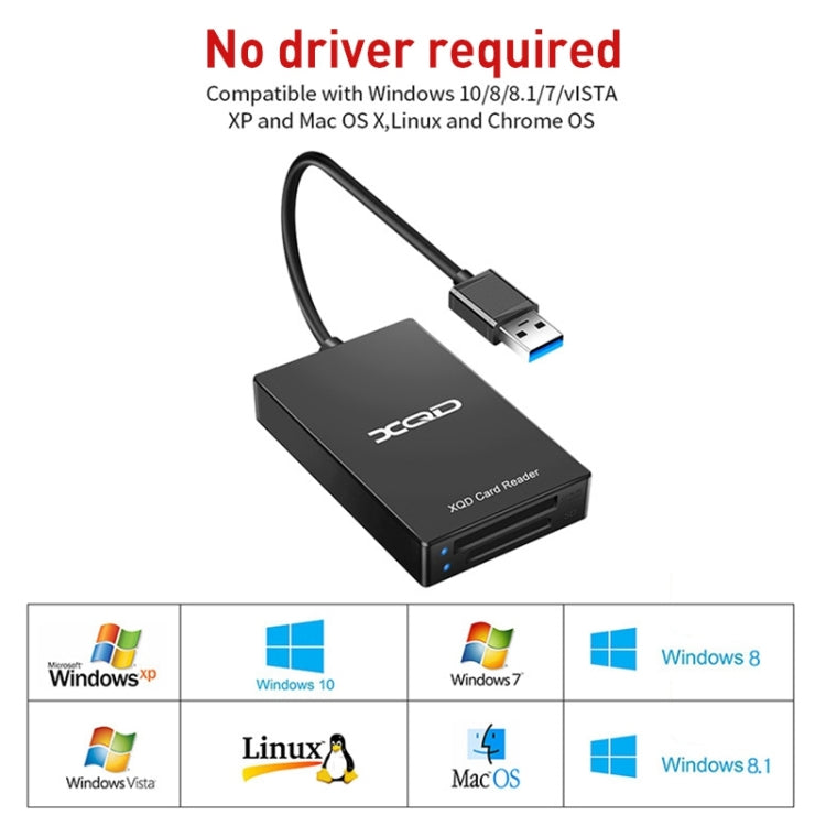 Rocketek CR312-A USB3.0 SD / XQD 2 in 1 Card Reader - free shipping - PMC Jewellery - Order now!