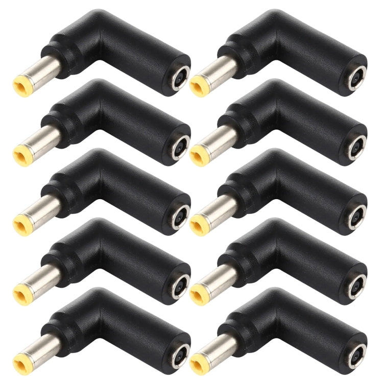 10 PCS 4.5 x 3.0mm Female to 5.5 x 2.5mm Male Plug Elbow Adapter Connector - Universal Power Adapter by PMC Jewellery | Online Shopping South Africa | PMC Jewellery | Buy Now Pay Later Mobicred