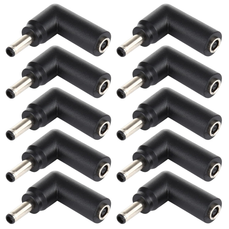 10 PCS 4.5 x 3.0mm Female to 4.5 x 3.0mm Male Plug Elbow Adapter Connector - Universal Power Adapter by PMC Jewellery | Online Shopping South Africa | PMC Jewellery | Buy Now Pay Later Mobicred