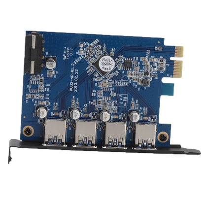 ORICO PVU3-4P 4 Ports USB3.0 PCI Express Card for Desktop(Black) - Add-on Cards by ORICO | Online Shopping South Africa | PMC Jewellery | Buy Now Pay Later Mobicred