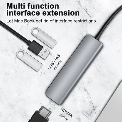 2008N 4 In 1 USB 3.0 x2 + HDMI + PD Multi-function Intelligent Type-C / USB-C HUB Docking Station - USB HUB by PMC Jewellery | Online Shopping South Africa | PMC Jewellery | Buy Now Pay Later Mobicred