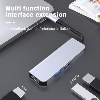 2011N 3 In 1 USB 3.0 x2 + HDMI Multi-function Type-C / USB-C HUB Docking Station - USB HUB by PMC Jewellery | Online Shopping South Africa | PMC Jewellery | Buy Now Pay Later Mobicred