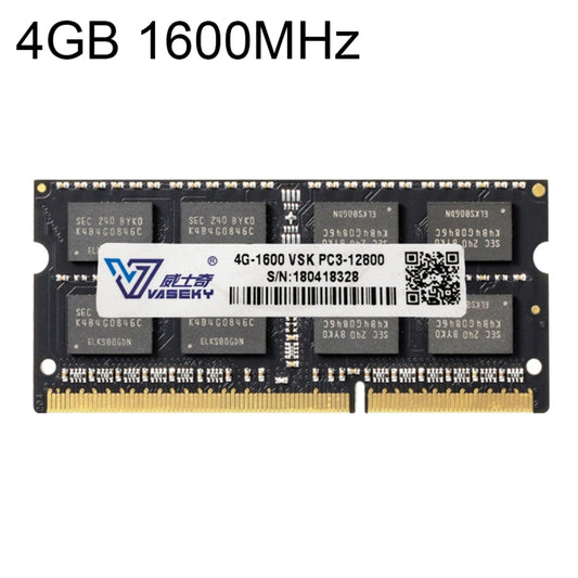 Vaseky 4GB 1600MHz PC3-12800 DDR3 PC Memory RAM Module for Laptop - RAMs by Vaseky | Online Shopping South Africa | PMC Jewellery | Buy Now Pay Later Mobicred