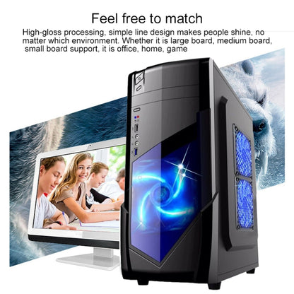 1728 USB 3.0 Main Chassis 440x180x480mm Micro-ATX / ATX PC PC Desktop Game Computer Case(Black) - Computer Cases & Towers by PMC Jewellery | Online Shopping South Africa | PMC Jewellery | Buy Now Pay Later Mobicred