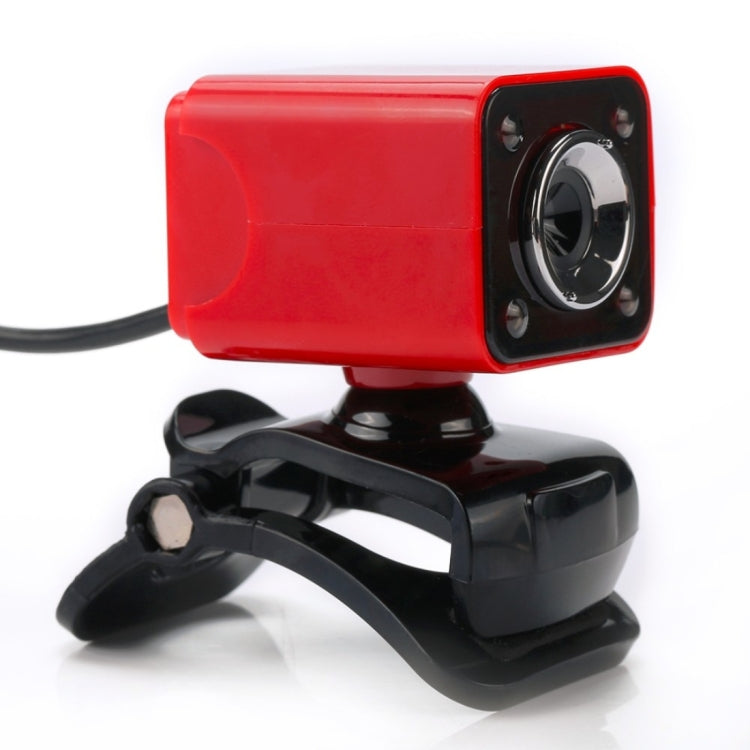 A862 360 Degree Rotatable 480P WebCam USB Wire Camera with Microphone & 4 LED lights for Desktop Skype Computer PC Laptop, Cable Length: 1.4m - HD Camera by PMC Jewellery | Online Shopping South Africa | PMC Jewellery | Buy Now Pay Later Mobicred