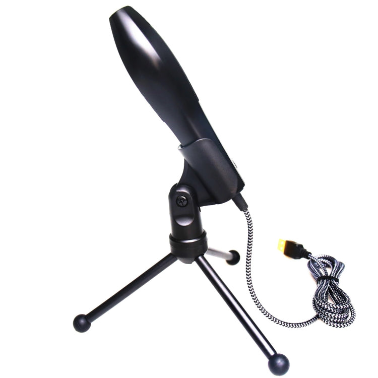 Yanmai Q5 USB 2.0 Game Studio Condenser Sound Recording Microphone with Holder, Compatible with PC and Mac for  Live Broadcast Show, KTV, etc.(Black) - Microphone by Yanmai | Online Shopping South Africa | PMC Jewellery | Buy Now Pay Later Mobicred