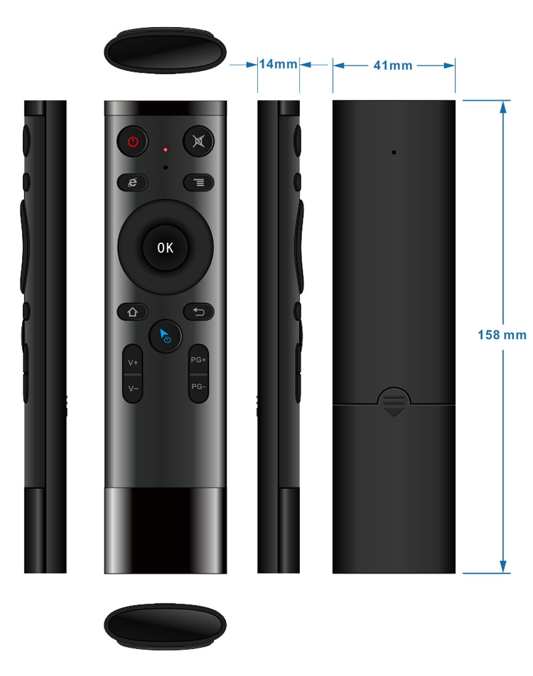Q5 2.4G RF 3D Brushed Fashion Somatosensory Universal Air Mouse Remote Controller - Universal by PMC TechLife | Online Shopping South Africa | PMC TechLife | Buy Now Pay Later Mobicred