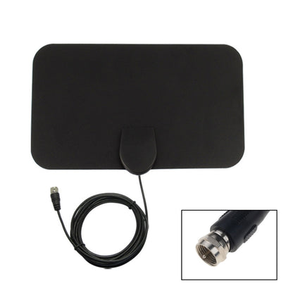 AN-1001 5dBi/25dBi Indoor  HDTV Antenna with Dual-side Sticker, VHF170-230/UHF470-862MHz(Black) - DVB-T & Simulation Antenna by PMC Jewellery | Online Shopping South Africa | PMC Jewellery | Buy Now Pay Later Mobicred