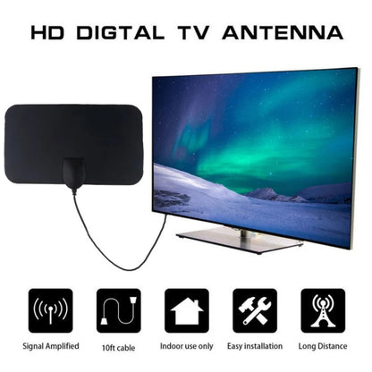 AN-1002 5dBi/25dBi Indoor HDTV Antenna with Sucker, VHF170-230/UHF470-862MHz(Black) - DVB-T & Simulation Antenna by PMC Jewellery | Online Shopping South Africa | PMC Jewellery | Buy Now Pay Later Mobicred