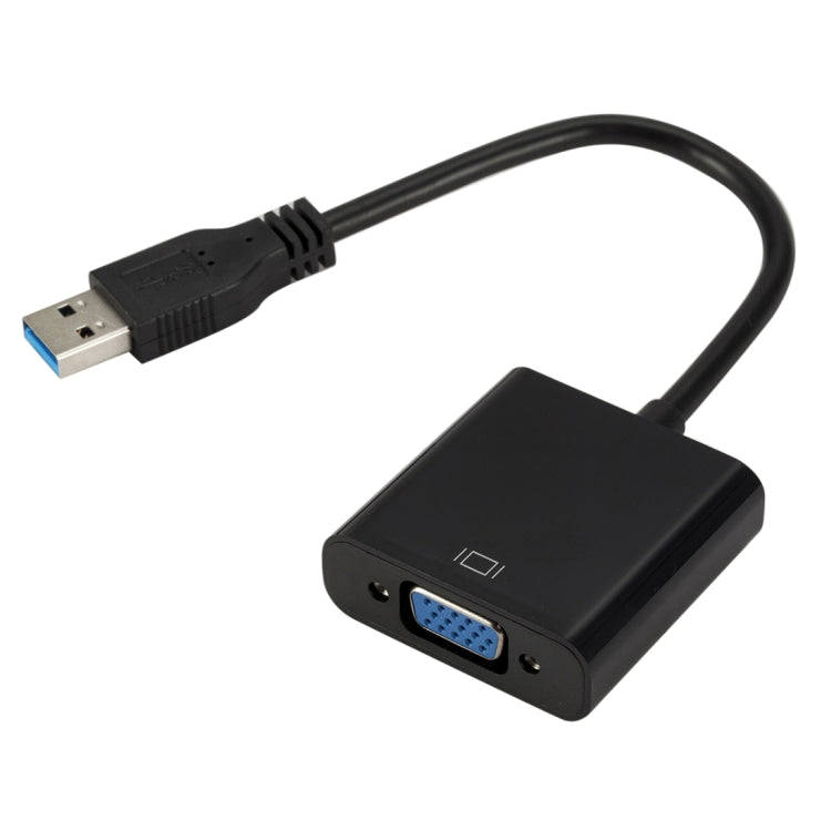 External Graphics Card Converter Cable USB3.0 to VGA, Resolution: 720P(Black) - Converter by PMC TechLife | Online Shopping South Africa | PMC TechLife | Buy Now Pay Later Mobicred