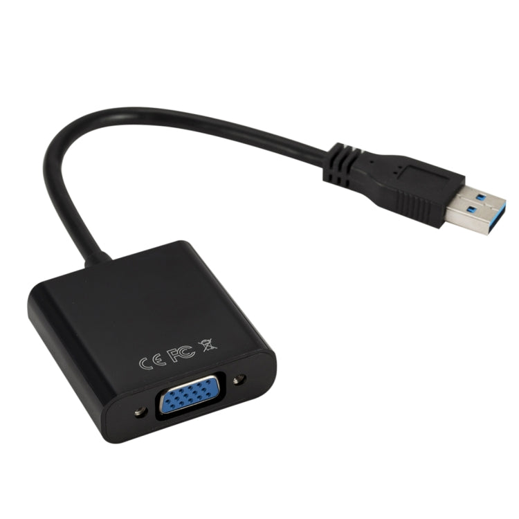 External Graphics Card Converter Cable USB3.0 to VGA, Resolution: 720P(Black) - Converter by PMC TechLife | Online Shopping South Africa | PMC TechLife | Buy Now Pay Later Mobicred