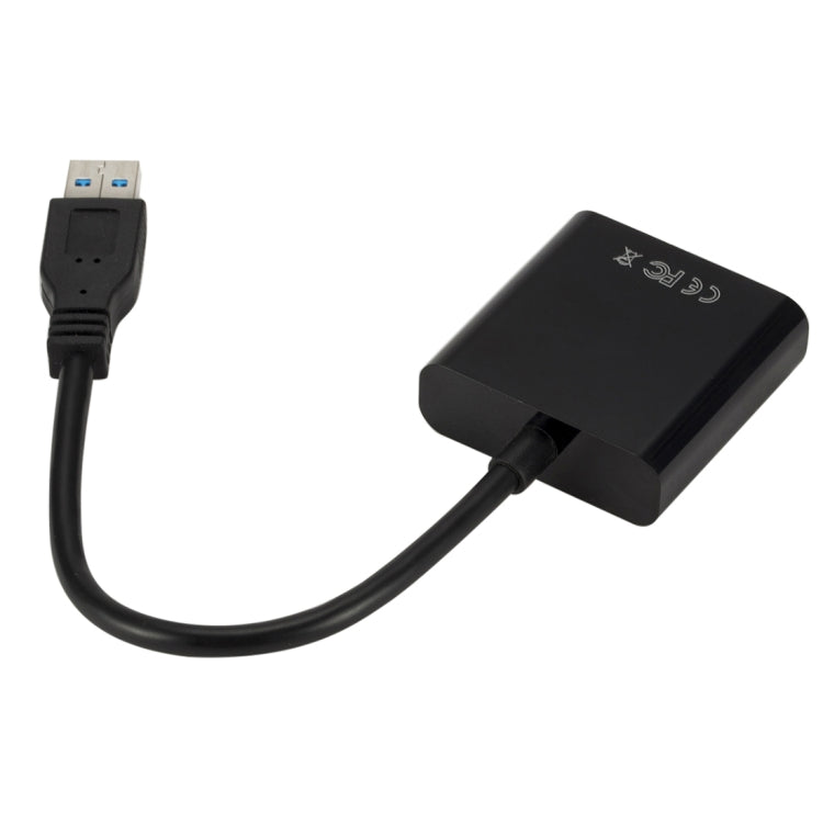 External Graphics Card Converter Cable USB3.0 to VGA, Resolution: 720P(Black) - Converter by PMC TechLife | Online Shopping South Africa | PMC TechLife | Buy Now Pay Later Mobicred