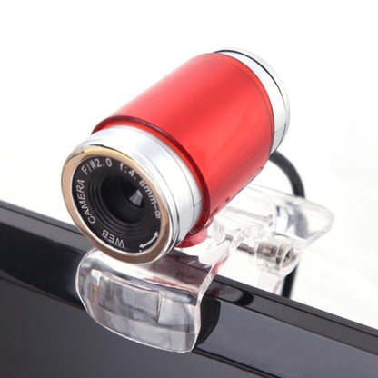 HXSJ A860 30fps 480P HD Webcam for Desktop / Laptop, with 10m Sound Absorbing Microphone, Length: 1.4m(Red) - HD Camera by HXSJ | Online Shopping South Africa | PMC Jewellery | Buy Now Pay Later Mobicred