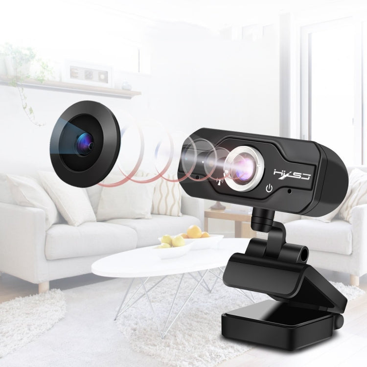 HXSJ S50 30fps 100 Megapixel 720P HD Webcam for Desktop / Laptop / Smart TV, with 10m Sound Absorbing Microphone, Cable Length: 1.4m - HD Camera by HXSJ | Online Shopping South Africa | PMC Jewellery | Buy Now Pay Later Mobicred