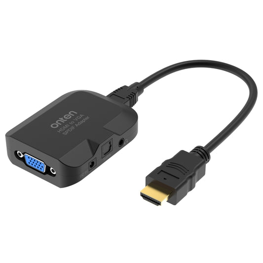 Onten 35165 HDMI to VGA + Optical Audio Converter for Speaker / TV / Computer - Adapter by PMC Jewellery | Online Shopping South Africa | PMC Jewellery | Buy Now Pay Later Mobicred