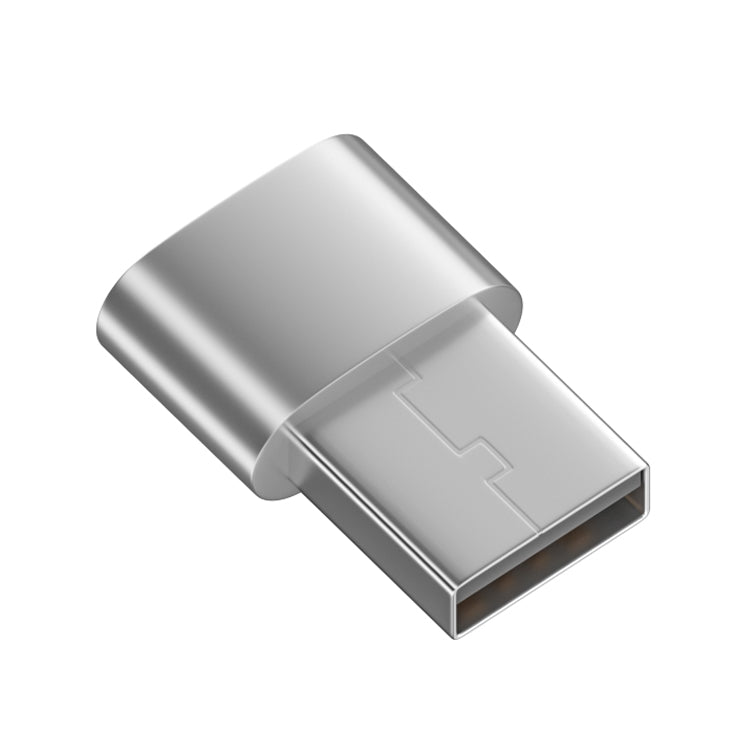 USB 2.0 Male to Female Type-C Adapter (Silver) - Cable & Adapters by PMC TechLife | Online Shopping South Africa | PMC TechLife | Buy Now Pay Later Mobicred