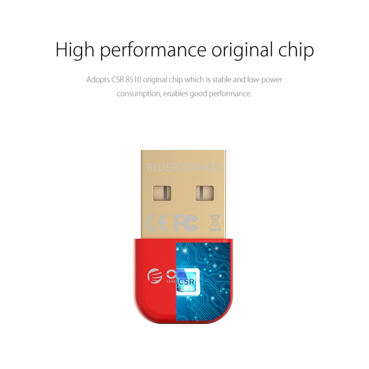 ORICO BTA-403 3Mbps Transfer Speed USB Bluetooth 4.0 Adapter(Red) - Bluetooth Dongle by ORICO | Online Shopping South Africa | PMC TechLife | Buy Now Pay Later Mobicred