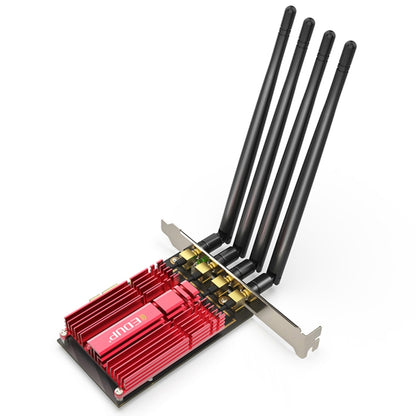 EDUP 9633-800 AC1900Mbps 2.4GHz & 5GHz Dual Band PCI-Express Adapter 4 Antenna External Network Card - USB Network Adapter by EDUP | Online Shopping South Africa | PMC Jewellery | Buy Now Pay Later Mobicred