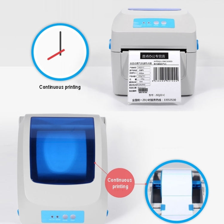 GPRINTER GP1324D Bluetooth USB Port Thermal Automatic Calibration Barcode Printer, Max Supported Thermal Paper Size: 104 x 2286mm - free shipping - PMC Jewellery - Order now!