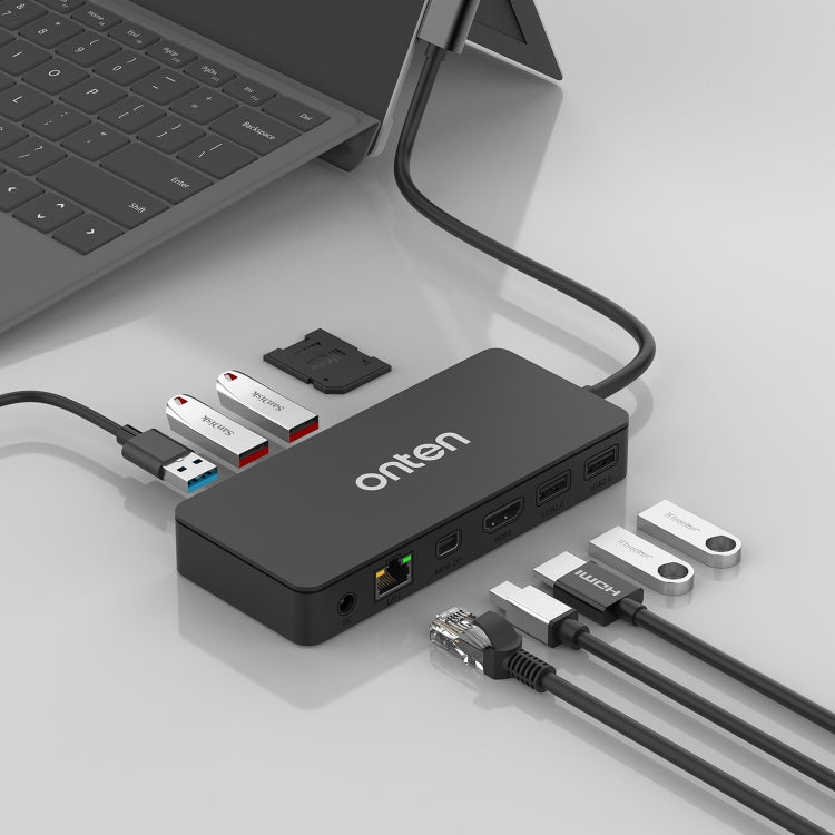 Onten SD12 For Microsoft Surface 12 in 1 Multi-function Docking Station - free shipping - PMC TechLife - Order now!