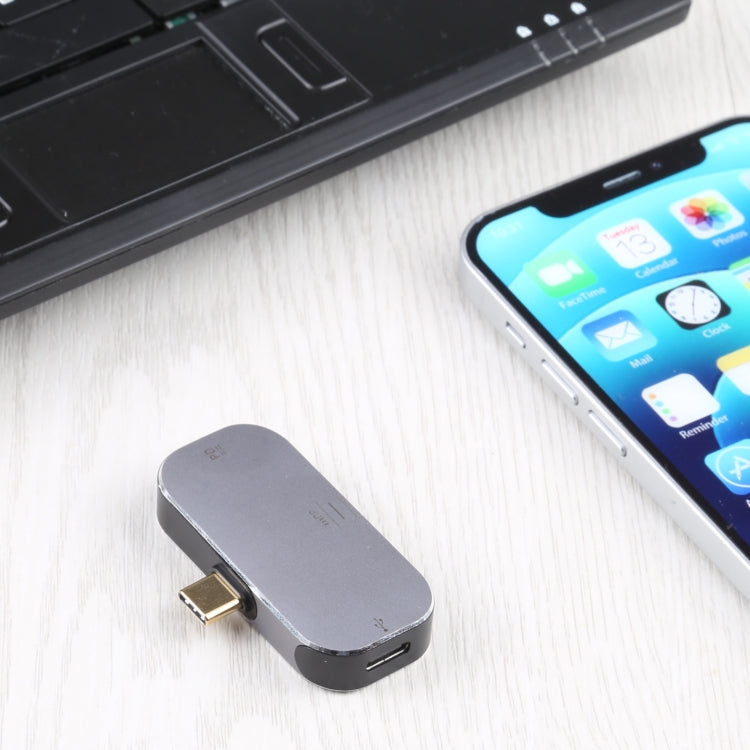 3 in 1 USB-C / Type-C Male to Dual USB-C / Type-C + Mini DP Female Adapter - Cable & Adapters by PMC Jewellery | Online Shopping South Africa | PMC Jewellery | Buy Now Pay Later Mobicred