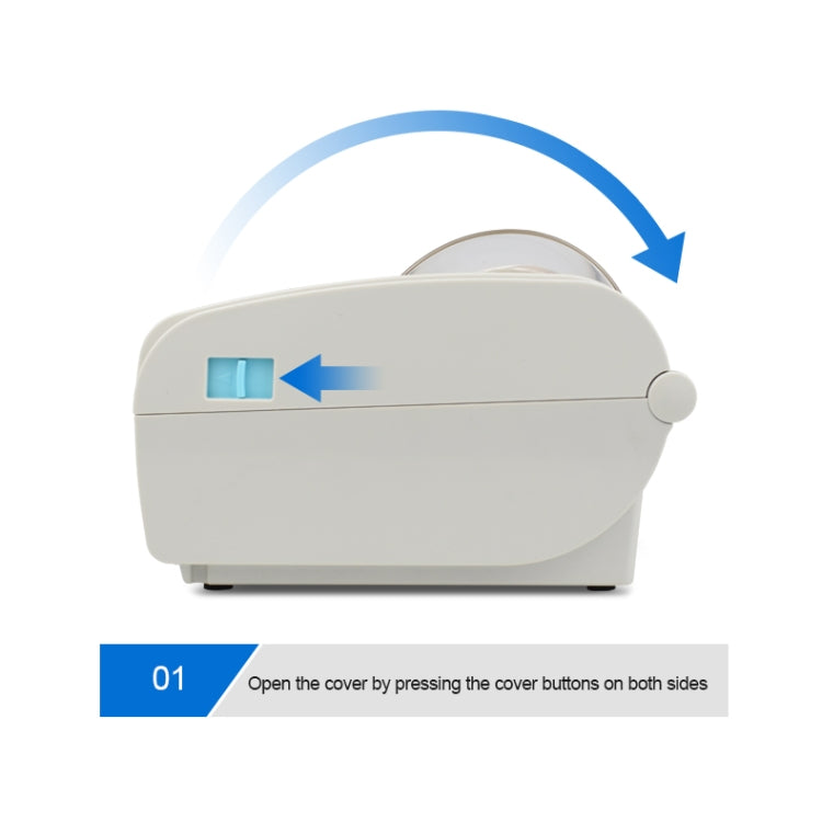 POS-9210 110mm USB POS Receipt Thermal Printer Express Delivery Barcode Label Printer, US Plug(White) - Printer by PMC Jewellery | Online Shopping South Africa | PMC Jewellery | Buy Now Pay Later Mobicred