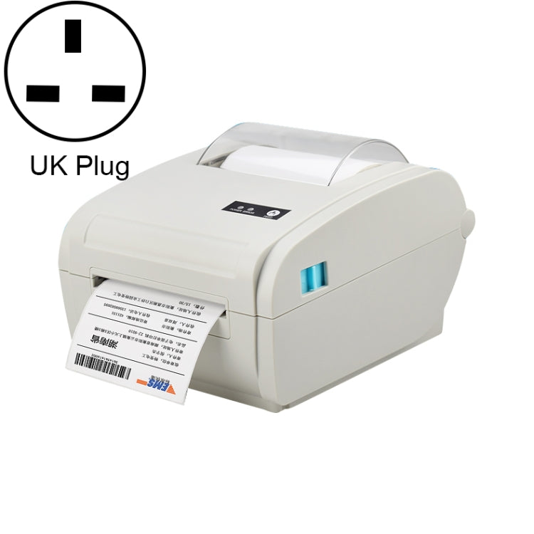 POS-9210 110mm USB +  Bluetooth POS Receipt Thermal Printer Express Delivery Barcode Label Printer, UK Plug(White) - Printer by PMC Jewellery | Online Shopping South Africa | PMC Jewellery | Buy Now Pay Later Mobicred