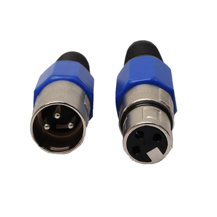 10 Pairs Metal Female Male XLR 3 Pin Jack Socket Plug Audio Connector - Microphone Audio Cable & Connector by PMC Jewellery | Online Shopping South Africa | PMC Jewellery | Buy Now Pay Later Mobicred