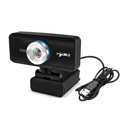 HXSJ S4 1080P Adjustable 180 Degree HD Manual Focus Video Webcam PC Camera with Microphone(Black) - HD Camera by HXSJ | Online Shopping South Africa | PMC Jewellery | Buy Now Pay Later Mobicred