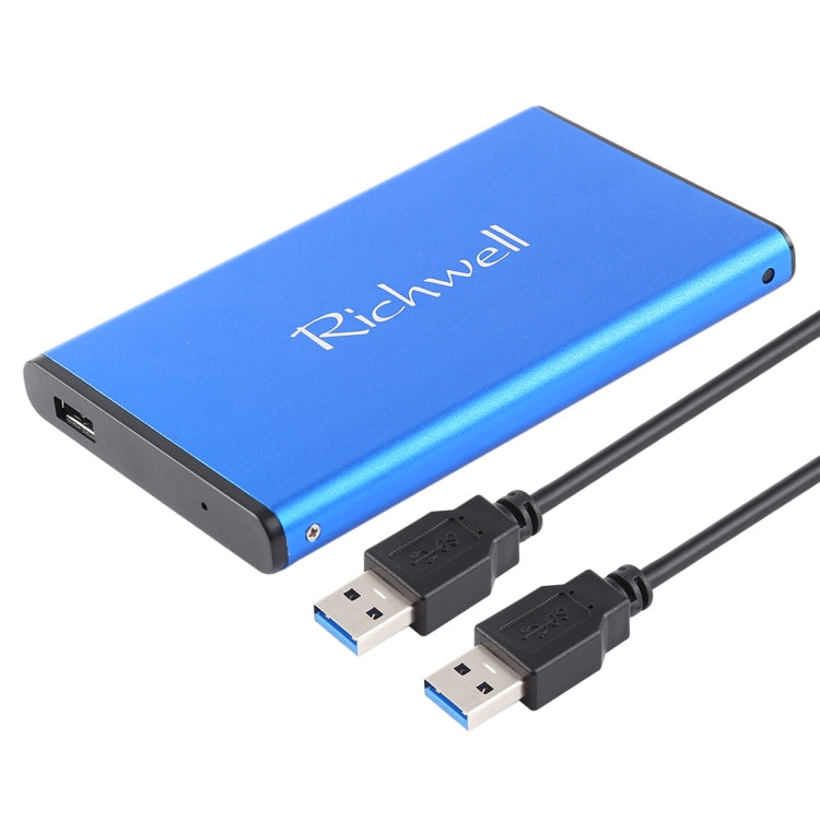 Richwell SATA R2-SATA-1TGB 1TB 2.5 inch USB3.0 Super Speed Interface Mobile Hard Disk Drive(Blue) - External Hard Drives by Richwell | Online Shopping South Africa | PMC Jewellery | Buy Now Pay Later Mobicred