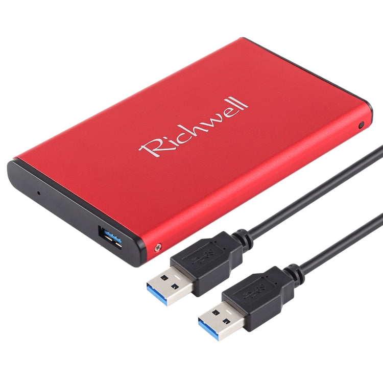 Richwell SATA R2-SATA-320GB 320GB 2.5 inch USB3.0 Super Speed Interface Mobile Hard Disk Drive(Red) - External Hard Drives by Richwell | Online Shopping South Africa | PMC Jewellery | Buy Now Pay Later Mobicred