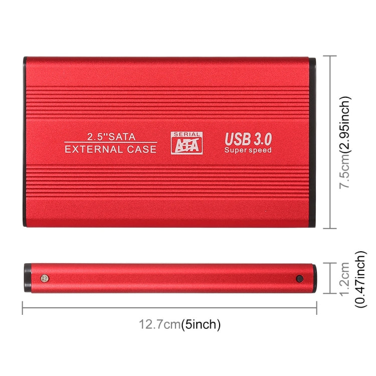 Richwell SATA R2-SATA-320GB 320GB 2.5 inch USB3.0 Super Speed Interface Mobile Hard Disk Drive(Red) - External Hard Drives by Richwell | Online Shopping South Africa | PMC Jewellery | Buy Now Pay Later Mobicred