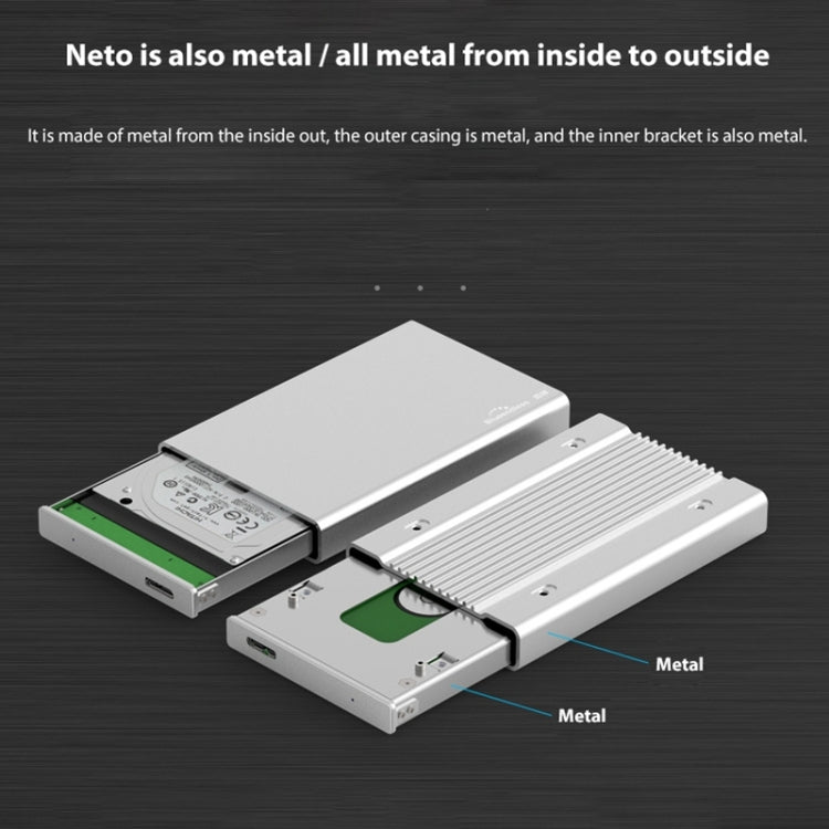 Blueendless U23Q SATA 2.5 inch Micro B Interface HDD Enclosure with Micro B to USB Cable, Support Thickness: 10mm or less - HDD Enclosure by PMC Jewellery | Online Shopping South Africa | PMC Jewellery | Buy Now Pay Later Mobicred