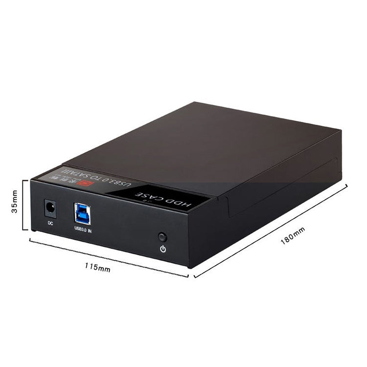 RSH-319 SATA 2.5 / 3.5 inch USB 3.0 Interface Horizontal Type HDD Enclosure, The Maximum Support Capacity: 8TB - HDD Enclosure by PMC Jewellery | Online Shopping South Africa | PMC Jewellery | Buy Now Pay Later Mobicred