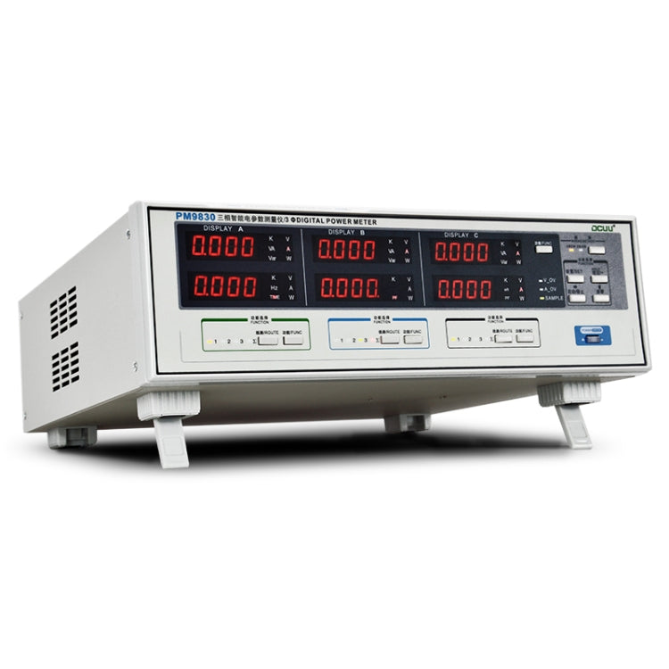 DCUU PM9830 500V 40A Three Phase Digital AC Voltage Current Power Factor & Power Meter (EU Plug) - Current & Voltage Tester by PMc TechLife | Online Shopping South Africa | PMc TechLife | Buy Now Pay Later Mobicred