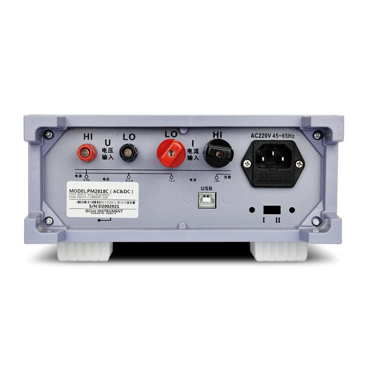 DCUU PM2818C AC 20A Intelligent Electrical Parameters Measuring Instrument (EU Plug) - Current & Voltage Tester by PMc TechLife | Online Shopping South Africa | PMc TechLife | Buy Now Pay Later Mobicred