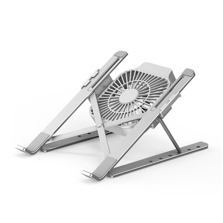 Portable Adjustable Laptop Stand Desktop Lifting Height Increase Rack Folding Heat Dissipation Holder, Style: Fan - Laptop Stand by PMC Jewellery | Online Shopping South Africa | PMC Jewellery | Buy Now Pay Later Mobicred