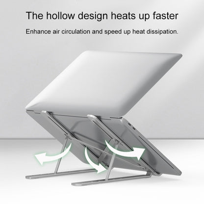 Portable Adjustable Laptop Stand Desktop Lifting Height Increase Rack Folding Heat Dissipation Holder, Style: Fan - Laptop Stand by PMC Jewellery | Online Shopping South Africa | PMC Jewellery | Buy Now Pay Later Mobicred