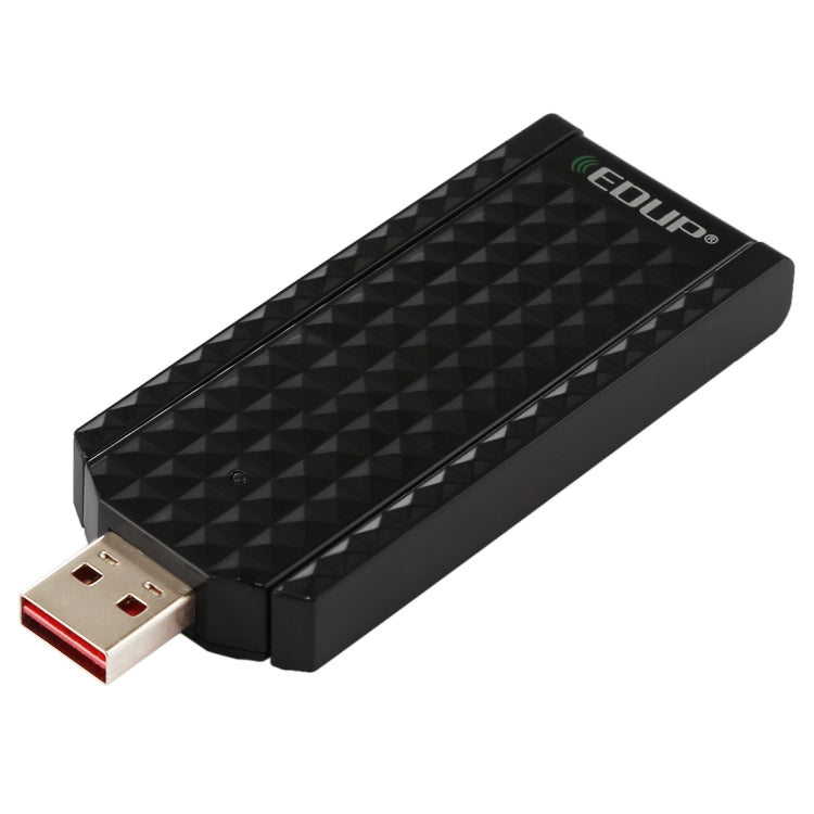 EDUP EP-AC1625 600Mbps 2.4G / 5.8GHz Dual Band Wireless 11AC USB 2.0 Adapter Network Card with 2 Antennas for Laptop / PC(Black) - USB Network Adapter by EDUP | Online Shopping South Africa | PMC Jewellery | Buy Now Pay Later Mobicred