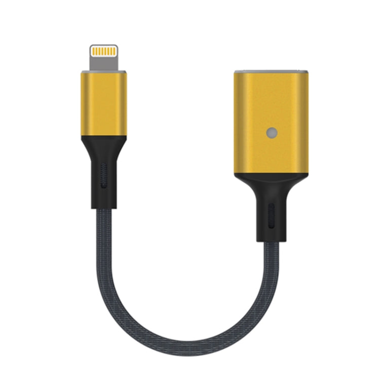 8 Pin to USB OTG Adapter Cable, Suitable for Systems Above IOS 13 (Yellow) - Converter & Adapter by PMC Jewellery | Online Shopping South Africa | PMC Jewellery | Buy Now Pay Later Mobicred