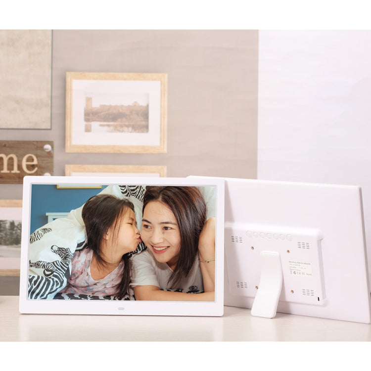 14-inch Digital Photo Frame Electronic Photo Frame Ultra-narrow Side Support 1080P Wall-mounted Advertising Machine(White) - 11-15 inch by PMC Jewellery | Online Shopping South Africa | PMC Jewellery | Buy Now Pay Later Mobicred