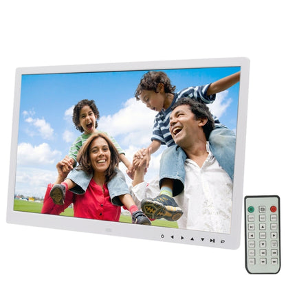 17.0 inch LED Display Digital Photo Frame with 7-keys Touch Button Control / Holder / Remote Control, Allwinner Technology, Support USB / SD Card Input / OTG, US/EU/UK Plug(White) - 15 inch Above by PMC Jewellery | Online Shopping South Africa | PMC Jewellery | Buy Now Pay Later Mobicred