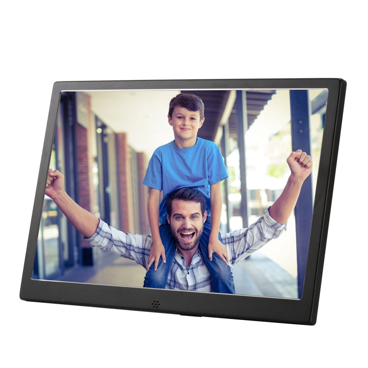 HSD1202 12.1 inch 1280x800 High Resolution Display Digital Photo Frame with Holder and Remote Control, Support SD / MMC / MS Card / USB Port, US Plug(Black) - 11-15 inch by PMC Jewellery | Online Shopping South Africa | PMC Jewellery | Buy Now Pay Later Mobicred