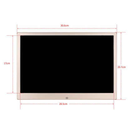 HSD1303 13.3 inch LED 1280x800 High Resolution Display Digital Photo Frame with Holder and Remote Control, Support SD / MMC / MS Card / USB Port, US Plug(Gold) - 11-15 inch by PMC Jewellery | Online Shopping South Africa | PMC Jewellery | Buy Now Pay Later Mobicred