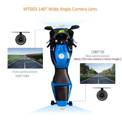 4 inch HD WIFI Dual Lens 1080P Waterproof Motorcycle Driving Recorder - Electrical Instruments by PMC Jewellery | Online Shopping South Africa | PMC Jewellery | Buy Now Pay Later Mobicred