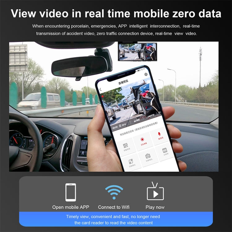 X11 1080P HD Night Vision WiFi Car Driving Recorder Support Mobile APP - Car DVRs by PMC Jewellery | Online Shopping South Africa | PMC Jewellery | Buy Now Pay Later Mobicred